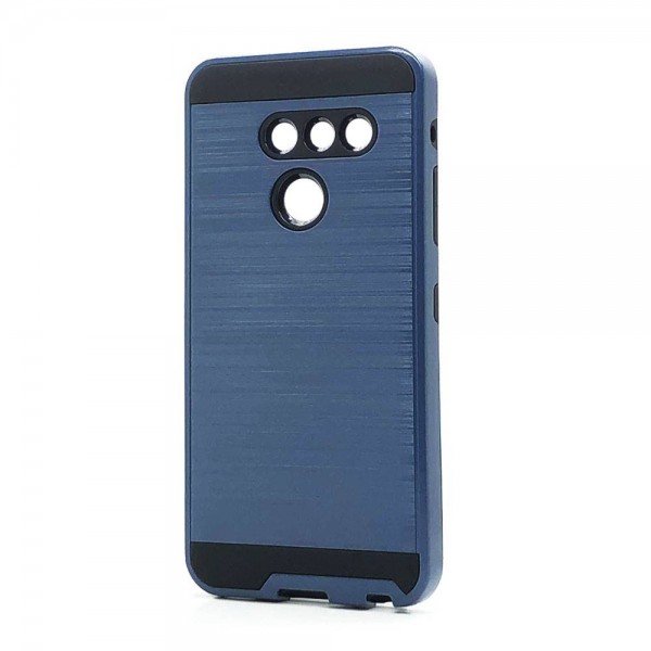 Wholesale LG G8 ThinQ Armor Hybrid Case (Navy Blue)